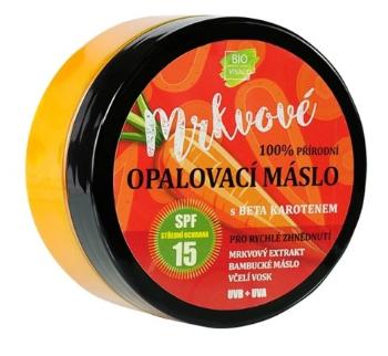 Vivaco 100% přírodní mrkvové opalovací máslo SPF15 s beta karotenem 150 ml