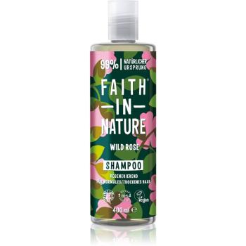 Faith In Nature Wild Rose regenerační šampon pro normální až suché vlasy 400 ml