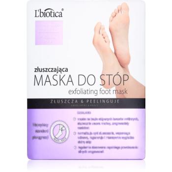 L’biotica Masks exfoliační ponožky pro zjemnění a hydrataci pokožky nohou 40 ml