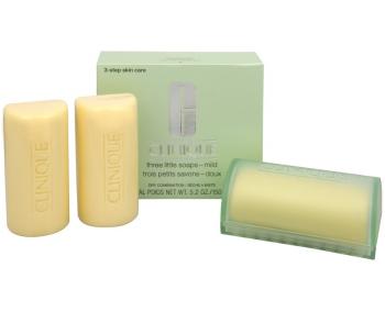 Clinique Čisticí mýdlo na obličej pro suchou až smíšenou pleť 3 ks (Three Little Soaps Mild) 3 x 50 g