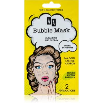 AA Cosmetics AA Bubble Mask čisticí pleťová maska 2 x 4 ml
