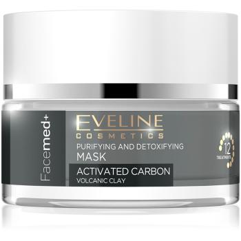 Eveline Cosmetics FaceMed+ čisticí a detoxikační maska s aktivním uhlím 50 ml