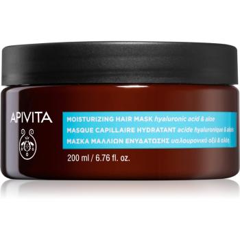 Apivita Holistic Hair Care Hyaluronic Acid & Aloe hydratační maska na vlasy 200 ml