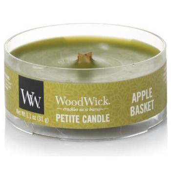 WoodWick Aromatická malá svíčka s dřevěným knotem Apple Basket 31 g