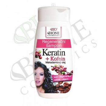 Bione Cosmetics Regenerační šampon Keratin + Kofein 260 ml