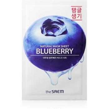 The Saem Natural Mask Sheet Blueberry plátýnková maska s revitalizačním účinkem 21 ml