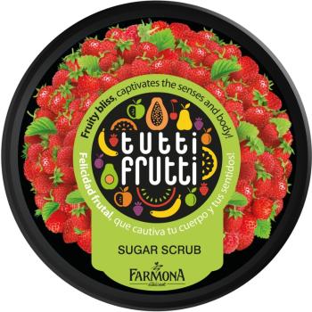 Farmona Tutti Frutti Wild Strawberry tělový peeling s cukrem 160 g