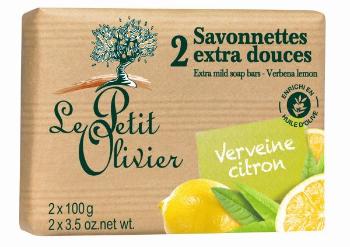Le Petit Olivier Extra jemné mýdlo Verbena a citrón 2 x 100 g
