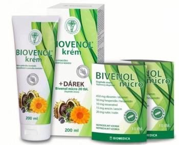 Biomedica Biovenol krém 200 ml + Bivenol micro 20 tablet