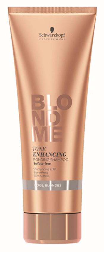 Schwarzkopf Professional Obnovující šampon pro zvýraznění chladných blonďatých odstínů BLONDME (Tone Enhancing Bonding Shampoo Cool Blondes) 250 ml
