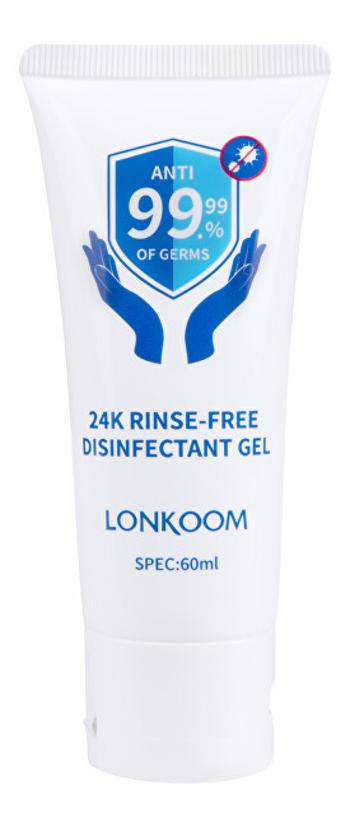 24K Dezinfekční bezoplachový gel na ruce s antibakteriální přísadou 60 ml