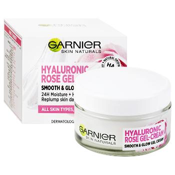 Garnier Pleťová péče pro rozjasnění pleti Skin Naturals (Hyaluronic Rose Gel-Cream) 50 ml