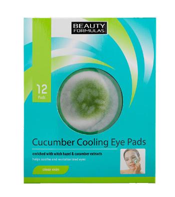 Beauty Formulas Chladicí polštářky pod oči (Cucumber Cooling Eye Pads) 12 ks