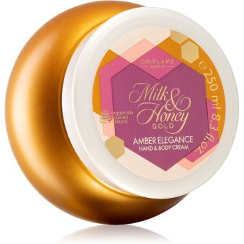 Oriflame Milk & Honey Gold Amber Elegance krém na ruce a tělo 250 ml