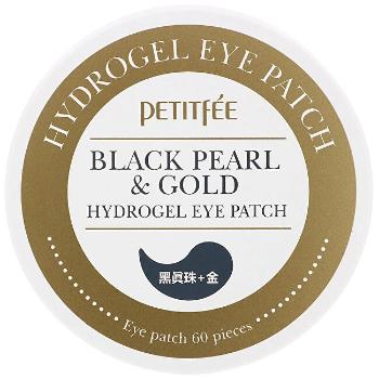 Petitfée Hydrogelová maska na oční okolí s černými perlami Black Pearl & Gold (Hydrogel Eye Patch) 60 ks - SLEVA - poškozená krabička