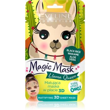 Eveline Cosmetics Magic Mask Lama Queen normalizující matující maska 3D