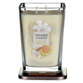 Yankee Candle Aromatická svíčka velká hranatá Rice Milk & Honey 552 g