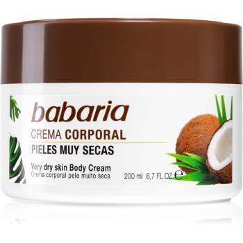 Babaria Coconut bohatý hydratační krém pro velmi suchou pokožku 200 ml