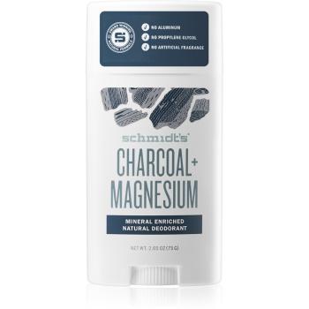 Schmidt's Charcoal + Magnesium tuhý deodorant pro všechny typy pokožky 75 g