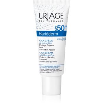 Uriage Bariéderm Cica-Cream with Copper-Zinc SPF 50+ reparativní krém s obsahem mědi a zinku SPF 50+ 40 ml