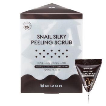 Mizon Jemný pleťový peeling s mucinem (Snail Silky Peeling Scrub) 24 x 7 g