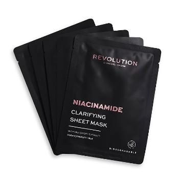 Revolution Skincare Sada pleťových masek Biodegradable Niacinamide (Clarifying Sheet Mask)
