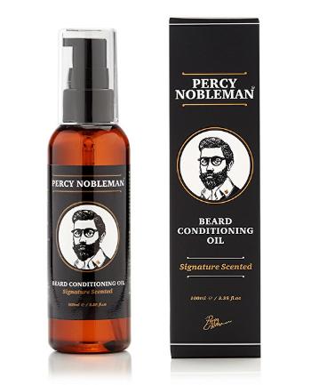 Percy Nobleman Vyživující olejový kondicionér na vousy s dřevitou vůní (Beard Conditioning Oil) 100 ml