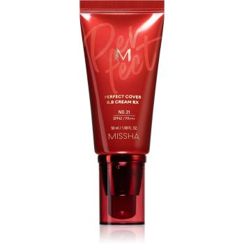 Missha M Perfect Cover RX BB krém s vysokou UV ochranou odstín No.21 Light Beige 50 ml