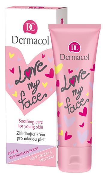 Dermacol Love My Face Soothing Care for Young Skin Pear Watermelon zklidňující krém 50 ml
