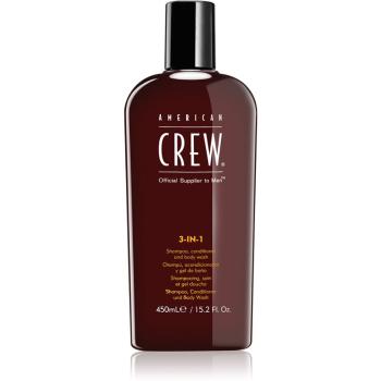 American Crew Hair & Body 3-IN-1 šampón, kondicionér a sprchový gel 3 v 1 pro muže 450 ml