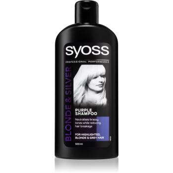 Syoss Blonde & Silver šampon neutralizující žluté tóny 500 ml