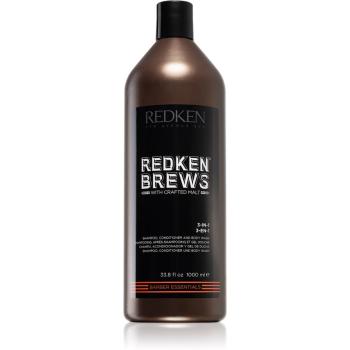 Redken Brews 3 v 1 šampon, kondicionér a sprchový gel 1000 ml