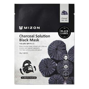 Mizon Čisticí maska s dřevěným uhlím (Charcoal Solution Black Mask) 25 g