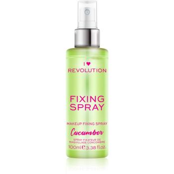 I Heart Revolution Fixing Spray fixační sprej na make-up s vůní Cucumber 100 ml