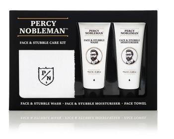 Percy Nobleman Pánská dárková sada péče o pleť a vousy (Face & Stubble Care Kit)