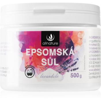 Allnature Epsomská sůl Lavender sůl do koupele 500 g