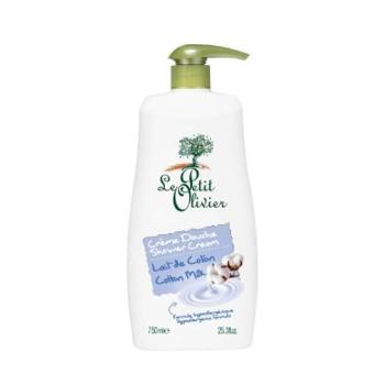 Le Petit Olivier Jemný sprchový krém Bavlníkové mléko (Shower Cream) 750 ml