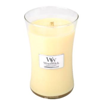 WoodWick Vonná svíčka váza Lemongrass & Lily 609,5 g