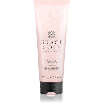 Grace Cole Wild Fig & Pink Cedar rozjasňující tělový peeling 238 ml