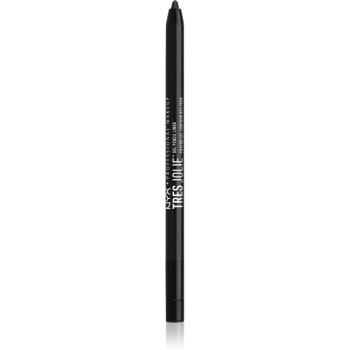 NYX Professional Makeup Tres Jolie Gel Pencil gelová tužka na oči odstín 01 Pitch Black 0.5 g