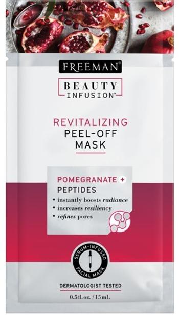 Freeman Revitalizační slupovací maska Granátové jablko a peptidy Beauty Infusion (Revitalizing Peel-Off Mask) 118 ml