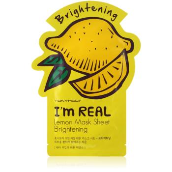 TONYMOLY I'm REAL Lemon plátýnková maska s rozjasňujícím účinkem 1 ks