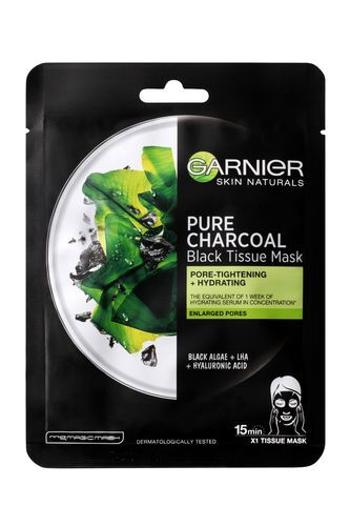 Garnier Černá textilní maska s extraktem z mořských řas Pure Charcoal Skin Naturals (Black Tissue Mask) 28 g