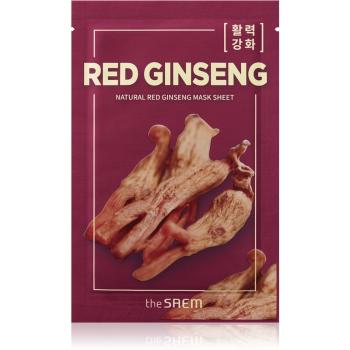 The Saem Natural Mask Sheet Red Ginseng plátýnková maska pro kompletní péči