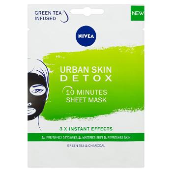 Nivea Detoxikační textilní 10 minutová maska Urban Skin (10 Minutes Sheet Mask) 1 ks