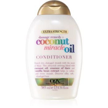 OGX Coconut Miracle Oil kondicionér pro posílení vlasů s kokosovým olejem 385 ml