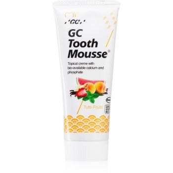 GC Tooth Mousse remineralizační ochranný krém pro citlivé zuby bez fluoridu příchuť Tutti Frutti 35 ml