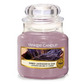 Yankee Candle Vonná svíčka Classic malá Dried Lavender & Oak 104 g