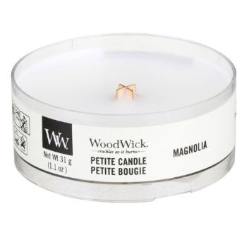 WoodWick Aromatická malá svíčka s dřevěným knotem Magnolia 31 g