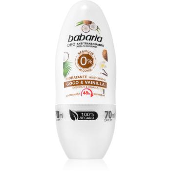 Babaria Coconut & Vanilla antiperspirant roll-on s 48hodinovým účinkem 70 ml